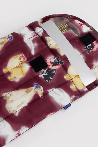 Baggu Puffy Laptop Sleeve 13/14 Inch - Fancy Dogs