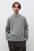 Norse Projects Donegal Square Sweater – Grey Melange
