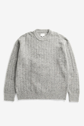 Norse Projects Donegal Square Sweater – Grey Melange