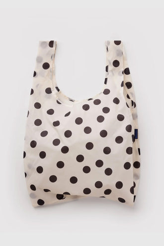 Baggu Standard Bag - Cream Black Polka Dot