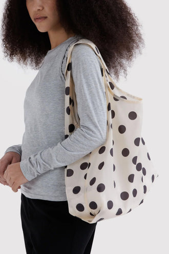 Baggu Standard Bag - Cream Black Polka Dot
