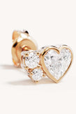 By Charlotte Dream Lover Heart Stud Earrings - Gold