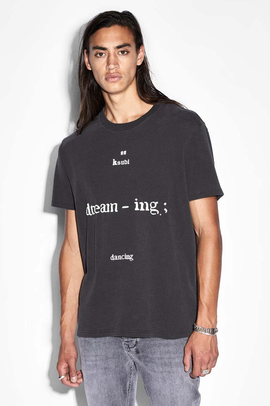Ksubi Dreaming Kash SS Tee - Faded Black