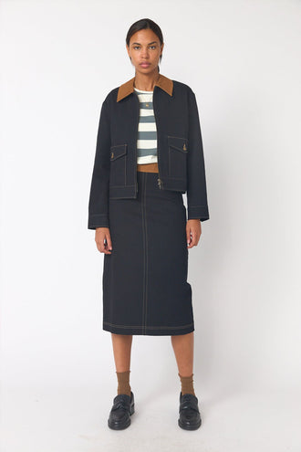 Sylvester Denim Duplex Jacket - Black