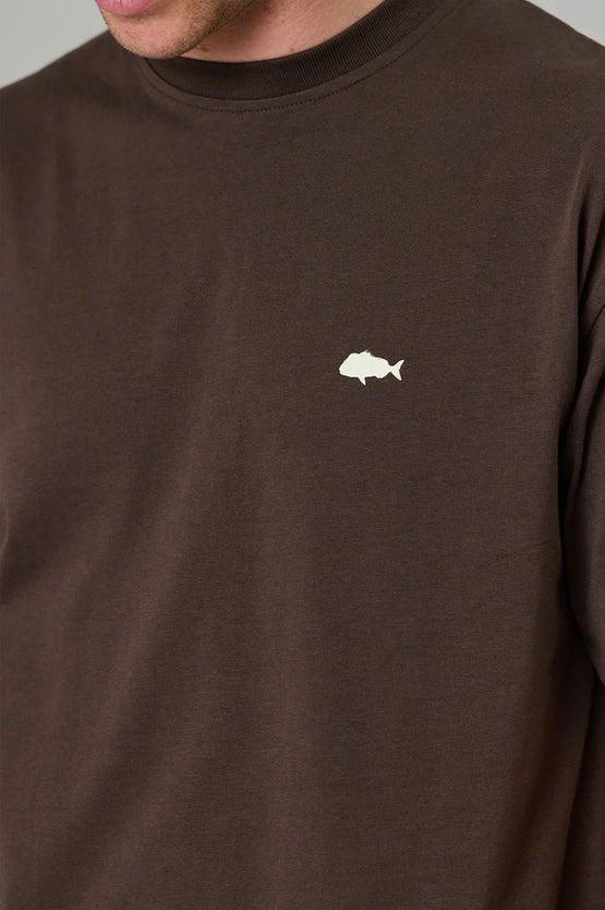Just Another Fisherman Stamp Sea Tee - Earth