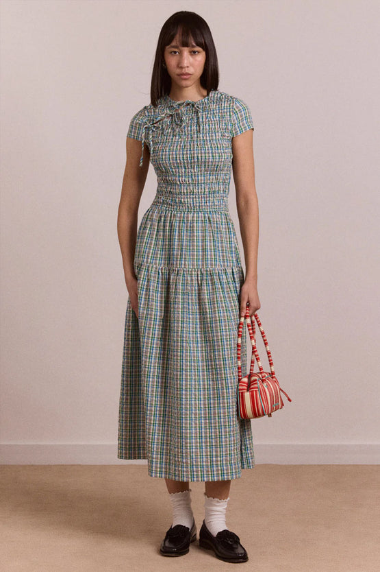 Damson Madder Ebba Midi - Picnic Check