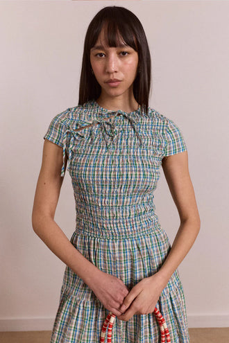 Damson Madder Ebba Midi - Picnic Check