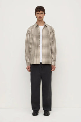 Assembly Eddie Check Shirt - White/Grey