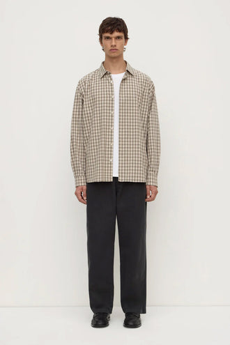 Assembly Eddie Check Shirt - White/Grey