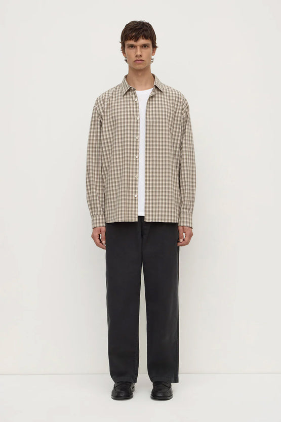 Assembly Eddie Check Shirt - White/Grey