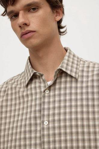 Assembly Eddie Check Shirt - White/Grey