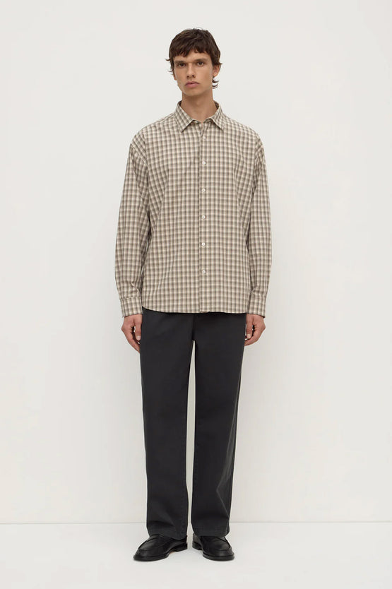 Assembly Eddie Check Shirt - White/Grey