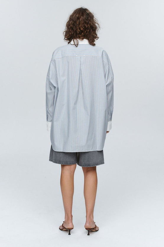 Marle Edie Shirt - Bleu Stripe