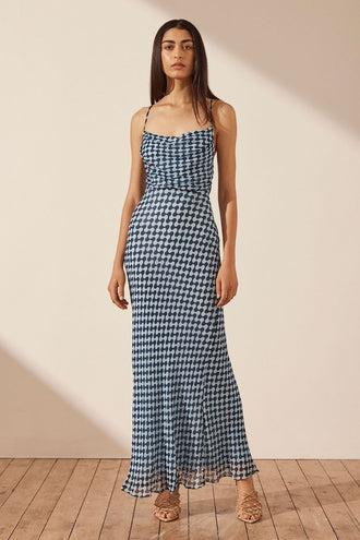 Shona Joy Elina Lace Back Maxi - Midnight