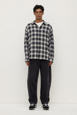 Assembly Elio Japanese Check Shirt - Navy