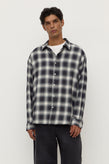Assembly Elio Japanese Check Shirt - Navy