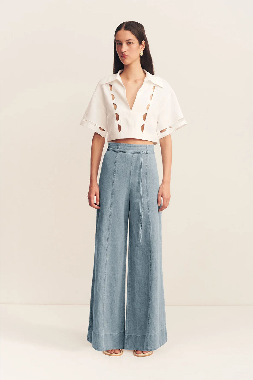 Shona Joy Ellsworth Palazzo Pant - Blue