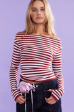 Ruby Emma Knit LS - Burgundy Pink