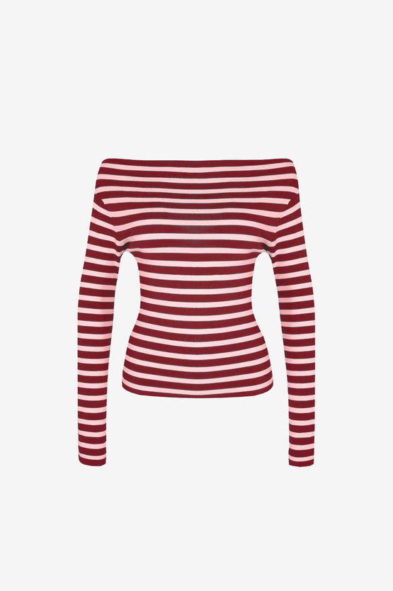 Ruby Emma Knit LS - Burgundy Pink