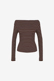 Ruby Emma Knit LS - Java Blue Stripe
