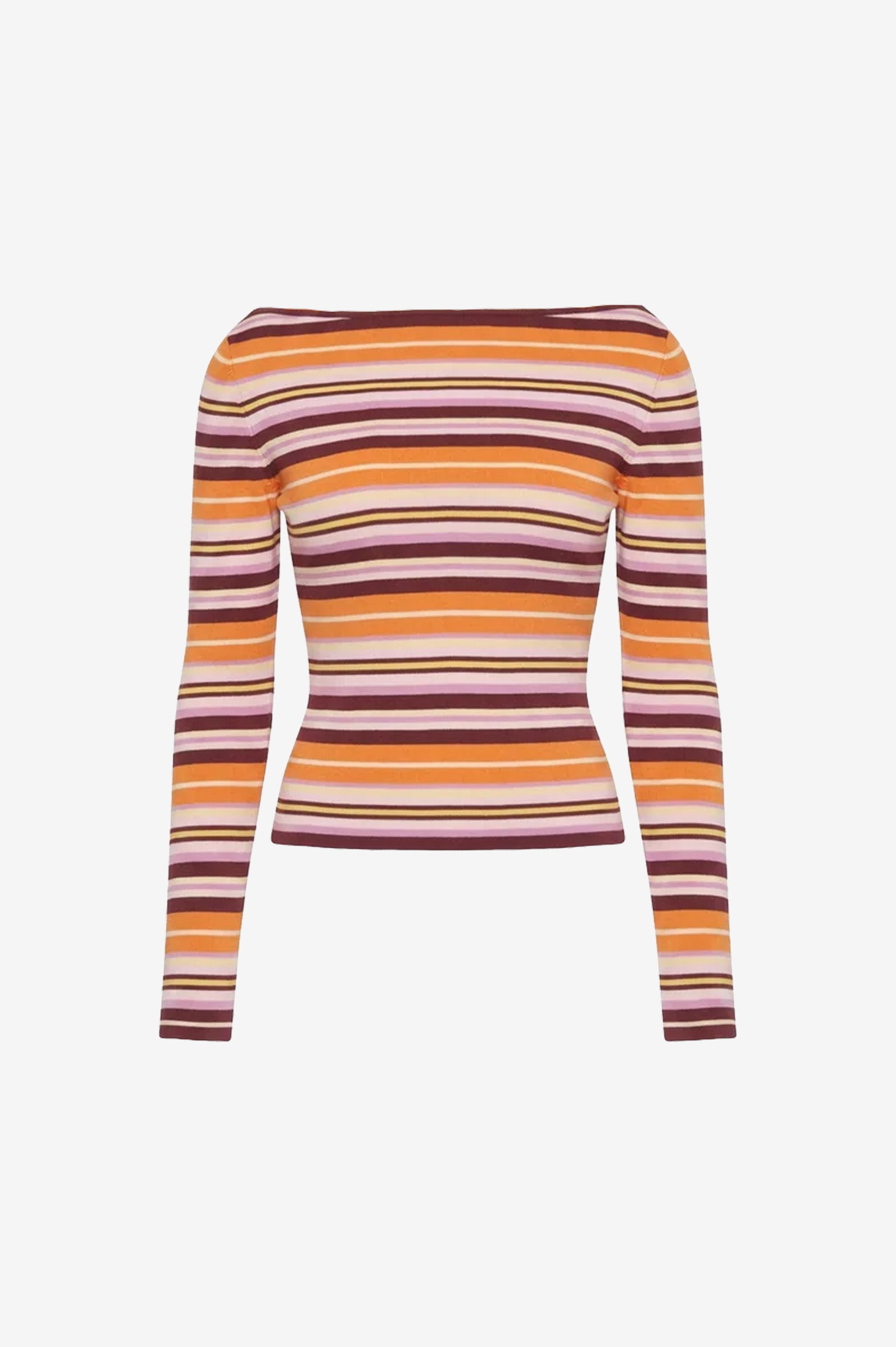Ruby Emma Knit LS - Berry Ripple Stripe