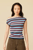 Ruby Emma Knit Top - Burgundy Blue