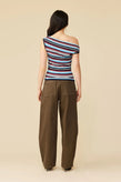 Ruby Emma Knit Top - Burgundy Blue