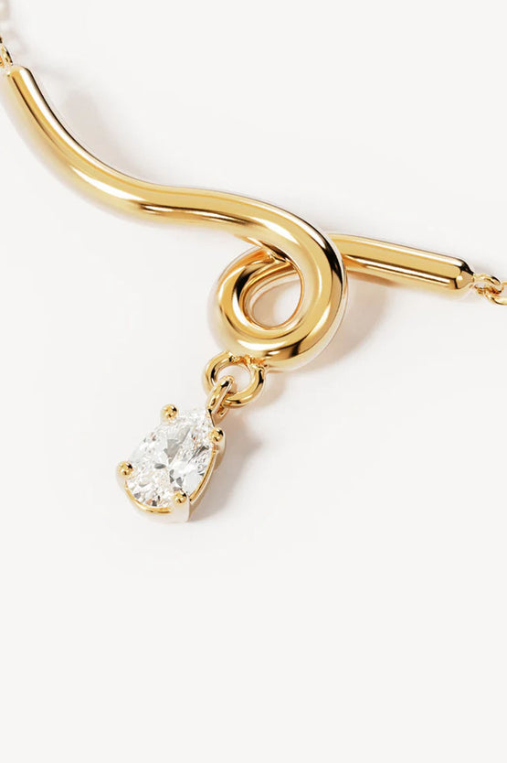 By Charlotte Entwined With You Necklace - Gold