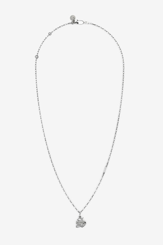 Stolen Girlfriends Club Old English Necklace - Silver