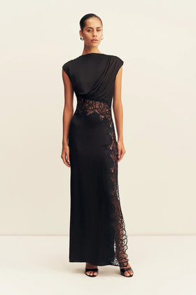 Shona Joy Eniko Lace Maxi - Black