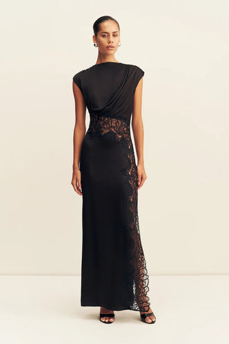 Shona Joy Eniko Lace Maxi - Black