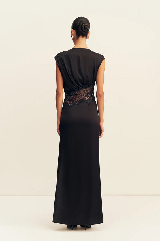 Shona Joy Eniko Lace Maxi - Black