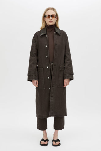 Camilla and Marc Enzo Denim Coat - Espresso