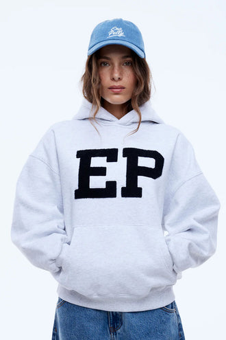 Ena Pelly EP Hoodie - White Marle