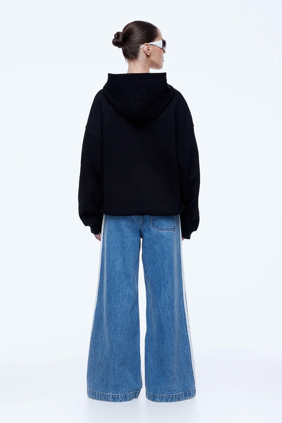 Ena Pelly Cassie EP Boucle Hoodie - Black