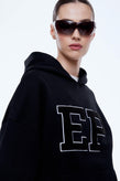Ena Pelly Cassie EP Boucle Hoodie - Black