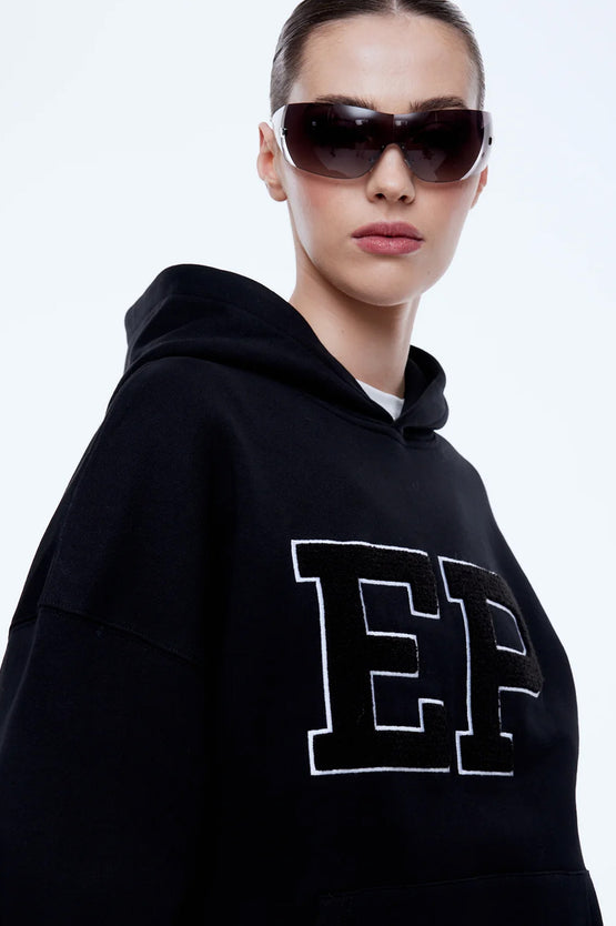 Ena Pelly Cassie EP Boucle Hoodie - Black
