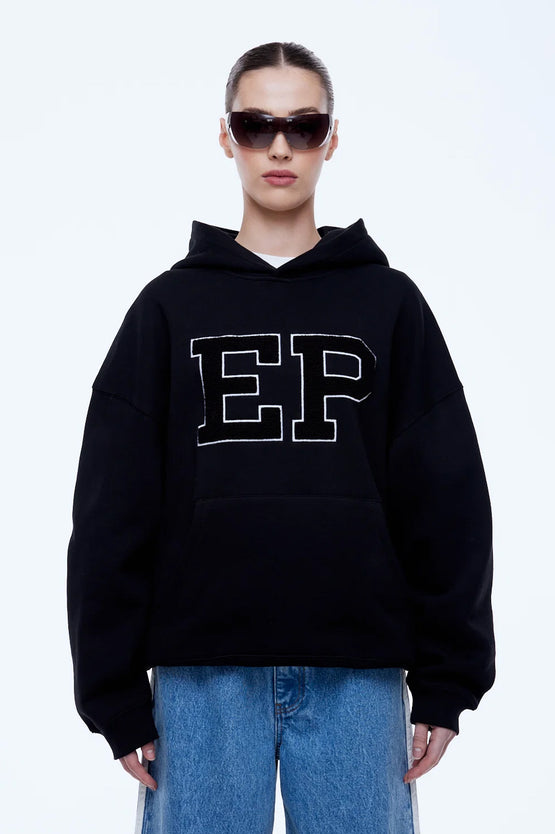 Ena Pelly Cassie EP Boucle Hoodie - Black