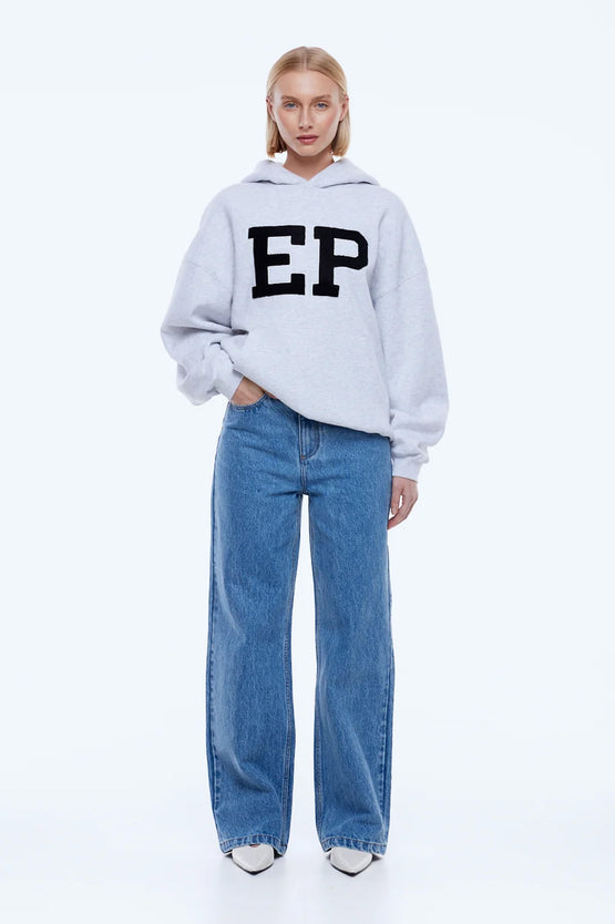 Ena Pelly Cassie EP Boucle Hoodie - Grey