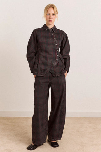 Damson Madder Erika Jeans - Sirius Check