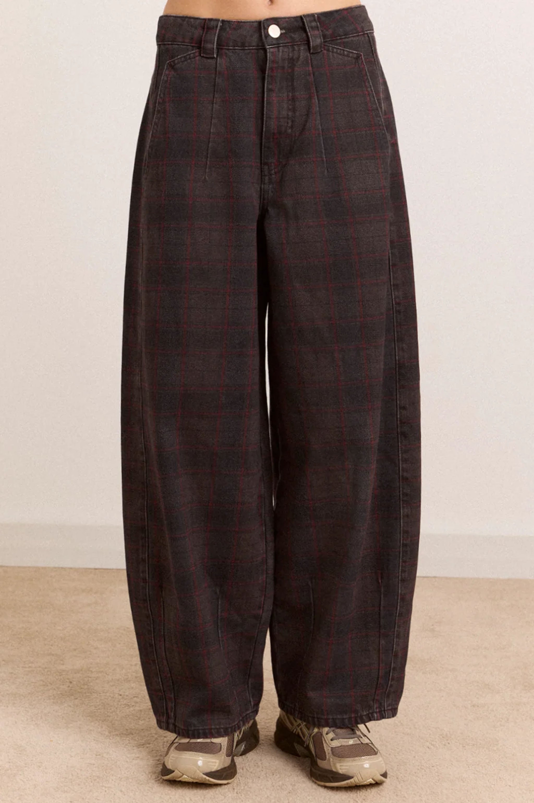 Damson Madder Erika Jeans - Sirius Check
