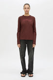 Camilla and Marc Era LS Tee - Burgundy