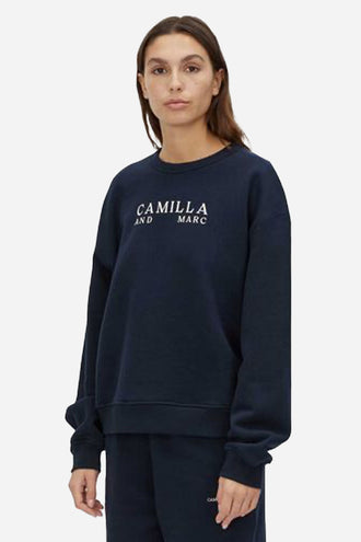 Camilla and Marc Era Graphic Sweater - Navy
