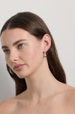 Meadowlark Protea Charm Earrings - Silver