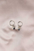 Meadowlark Protea Charm Earrings - Silver