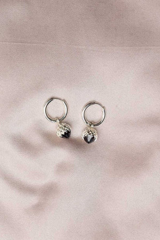 Meadowlark Protea Charm Earrings - Silver