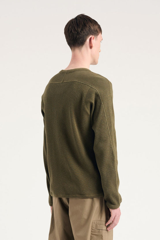 Norse Projects Eske Military Rib LS - Olive