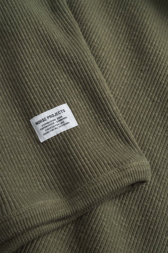 Norse Projects Eske Military Rib LS - Olive