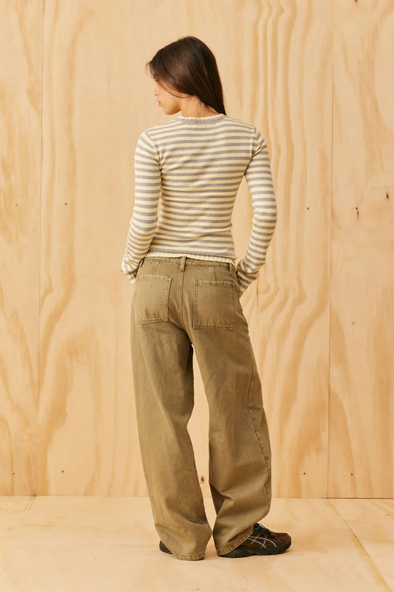 Ruby Esme LS - Grey Marle Butter