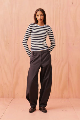 Ruby Emse LS - Blue Navy Cream